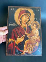 KİLİSEDEN AHŞAP İKONA TABLO AVRUPA KİLİSESİNDEN İKONA TABLO