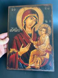 KİLİSEDEN AHŞAP İKONA TABLO AVRUPA KİLİSESİNDEN İKONA TABLO