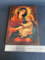 AHŞAP İKONA TABLO KİLİSEDEN ÇIKAN İKONA TABLO