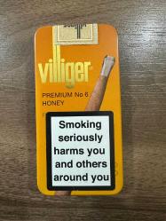 Eski Villiger puro teneke kutusu kolleksiyonluk