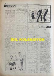 Osmanlıca Akbaba Mizah Dergisi-Gazetesi, Orijinal Dönem Basım, (Ottoman Magazine-Newspaper) - 25 Ocak 1923 - Sayı: 15 - Rumi: 25 Kanun-i Sani 1339 - Hicri: 7 Cemaziyelahir 1341 - Karikatürist Cemil Cem'in Kendini Tasvir Ettiği Çalışması: Akbaba'ya Güler Bir Yüz - Laklakiyat: Bir Kıssa, Bir Hisse 