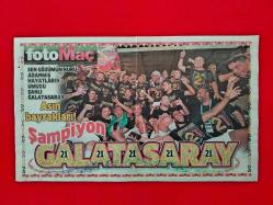 Şampiyon Galatasaray Poster - 21 Mayıs 2018 - Fotomaç Gazetesi