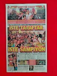 Şampiyon Galatasaray Poster - 21 Mayıs 2018 - Fotomaç Gazetesi