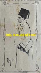 Osmanlıca Akbaba Mizah Dergisi-Gazetesi, Orijinal Dönem Basım, (Ottoman Magazine-Newspaper) - 25 Ocak 1923 - Sayı: 15 - Rumi: 25 Kanun-i Sani 1339 - Hicri: 7 Cemaziyelahir 1341 - Karikatürist Cemil Cem'in Kendini Tasvir Ettiği Çalışması: Akbaba'ya Güler Bir Yüz - Laklakiyat: Bir Kıssa, Bir Hisse 