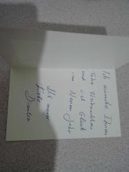 Yeni yıl temalı, Almanca notlu, çizim KARTPOSTAL - 8/13 cm.