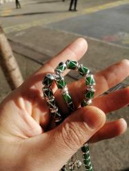 GÜMÜŞ kafes tesbih