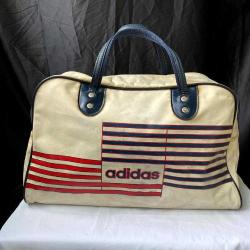 1980'ler Orijinal Adidas Spor Çantası