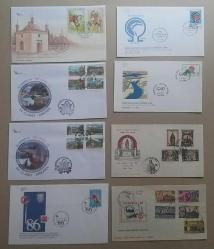 Türkiye Cumhuriyeti 1962-2008 arası 8 Adet FDC ve Özel gün zarfları