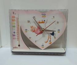 Termometre - Saat & Termometre (ahşap) Masa üstü -