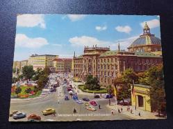 Almanya Kartpostal: Münih Şehir Görselli Arkası Mektuplu Flamlı Kartpostal