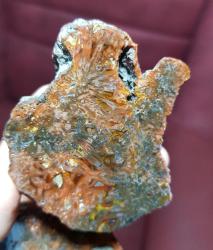 Yoğun Kırmızı Çılgın Çubuk Akik - Enerji, Tutku ve Koruma İçin, Sergileme Parçası - Ağırlık: 172g - Benzersiz Koleksiyonluk Hediyelik Nadir