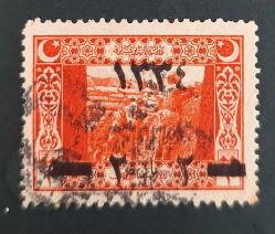 LOT.12 » 1918 Osmanlı 1334  Sürşarjlı tek pul tam seri- damgalı