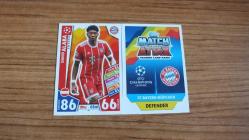 Topps 2017-18 UEFA Champions League David Alaba Bayern München Base Kart No:58