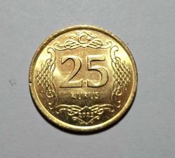 582// 25 Kuruş Altın sarısı Çil