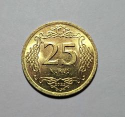 583// 25 Kuruş Altın sarısı Çil