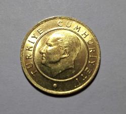 583// 25 Kuruş Altın sarısı Çil