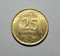 586// 25 Kuruş Altın sarısı Çil