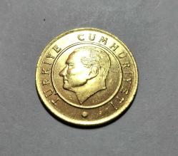 589// 25 Kuruş Altın sarısı Çil