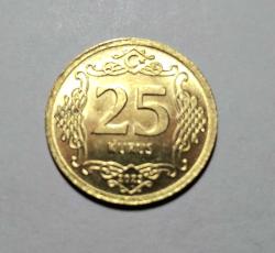 590// 25 Kuruş Altın sarısı Çil