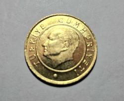 590// 25 Kuruş Altın sarısı Çil