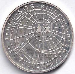 ALMANYA 10 MARK 1999 HATIRA ÇİL GÜMÜŞ:15,6 GR  76