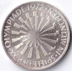 ALMANYA 10 MARK 1972 F MÜNİH OLİMPİYATLARI HATIRA PARASI ÇİL GÜMÜŞ:15,6 GR  810 TL