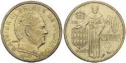MONAKO 1962 YILI 10 CENTİME ÇÇT