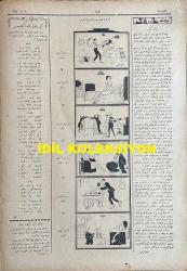 Osmanlıca Akbaba Mizah Dergisi-Gazetesi, Orijinal Dönem Basım, (Ottoman Magazine-Newspaper) - 3 Eylül 1923 - Sayı: 78 - Rumi: 3 Eylül 1339 - Hicri: 21 Muharrem 1342 - Karikatürist Ramiz Gökçe'nin Çalışması: Yeni Cami Merdivenlerinde Tulumba Meraklıları Yangın Dönüşünü Beklerken - Laklakiyat: Dedikodu 