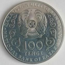 KAZAKİSTAN  2020   100  TENGE    HATIRA 25. Yıldönümü - Kazakistan Halk Meclisi