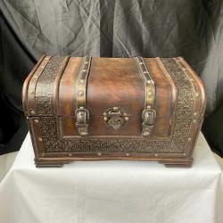 Büyük Boy Meşe Ağacı Hazine Sandığı