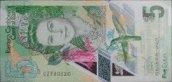 Doğu Karayipler 5 Dolar. Çil. Polimer