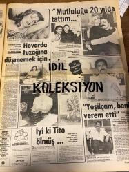 HAFTASONU GAZETESİ GAZETESİ DOĞUM GÜNÜ GAZETESİ (TURKİSH NEWSPAPER) - 6 HAZİRAN 1980 -Nihal Kekum - Yılmaz Tatlıses - Yıldız Tezcan - Arman - Güzide Kasacı - Tito - Boney M - Abba - Şenay - Aida Pekkan - John Travolta - Peter Brennan - Azize Bergin - Robert Kennedy - Jacqueline Kennedy - Edward Kennedy - John Kennedy -Müjde Ar - Şoray kardeşler - Mine Mutlu - Nil Burak - Zeki Müren - Erhan Tünay - Tahir Önner - İbrahim Tatlıses - Sevtap - Menduh Ül - Fatma Girik - Nigar Uluerer - Taner Şener - Aynur Aydın - Murat Küçükeral - Bedi Karaman - Müjde Ar’dan uzak durun - Çatlayın - Mine Mutlu çarpılmaya başladı - Ah şu aptal kafam - Pirimiz Zeki Müren - Anarşi değil namus davası - Bu vicdan azabı çeken bir kadının yüzüdür - Almanya’da gizlice buluştular - Babamı defterden sildim - Devrildiği Bakanın memleketinde kraliçe gibi  Anneler Günü’nü düşmanlarının kulaklarını çınlatarak kutladılar - Zarftan çıkan çek - İki yıl içinde çıkartmak yok - Halk onun yanında - Duvarda kurşun izleri - Genç kı