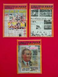 Galatasaray Unutulmaz Sayfalar - TAM TAKIM - Sayı: 1-2-3-4-5-6-7-8-9-10-11 - GS Tarihindeki Önemli Gazete Haberlerinin Derlendiği Ekler - Her Bir Ek 16 Sayfa