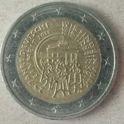 ALMANYA 2015 J  2 EURO  HATIRA Alman Birleşmesi'nin 25.Yılı