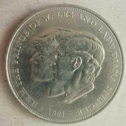 İNGİLTERE 1981  25 PENCE  LADY DİANA  DÜĞÜNÜ