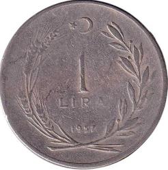 1 LİRA, 1957 ÇÇT