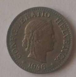 İSVİÇRE 10 RAPPEN 1946