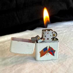 Nostaljik Amerika Güney Konfederasyonu Benzinli Çakmak