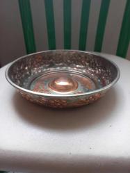 Çok temiz Döğme işlemeli bakır hamam tası