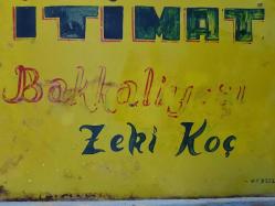 ESKİ BAKKAL TABELASI