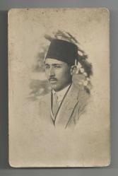 LOT.14 » ARKASI OSMANLICA YAZILI FESLİ TİP FOTOĞRAFI...