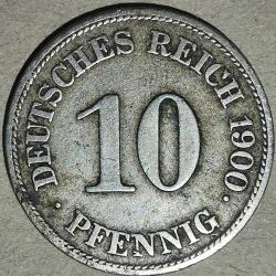 ALMANYA  1900 E    10  PFENNIG