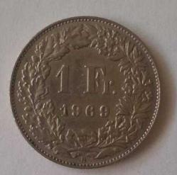 İSVİÇRE 1 FRANK 1969