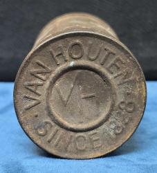 10 cm Boyunda 1800’lü Yıllarda Kurulmuş Hollanda VAN HOUTEN Markalı Teneke Kakao Kutusu