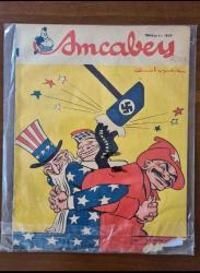 Amcabey Siyasi Mizah Mecmuası – Cilt 2 Sayı 49 (6 Sonteşrin 1943) – Cemal Nadir – II. Dünya Savaşı Kapaklı Nadir Sayı