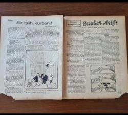 Amcabey Siyasi Mizah Mecmuası – Cilt 2 Sayı 49 (6 Sonteşrin 1943) – Cemal Nadir – II. Dünya Savaşı Kapaklı Nadir Sayı