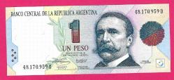Argentina 1 Pesos ND 1992-1994 P 339 UNC (TK 18 324) ÇİL