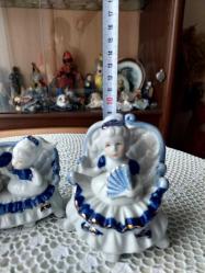 Üçlü Porselen El Boyama Biblo Takım