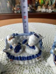 Üçlü Porselen El Boyama Biblo Takım