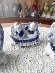 Üçlü Porselen El Boyama Biblo Takım